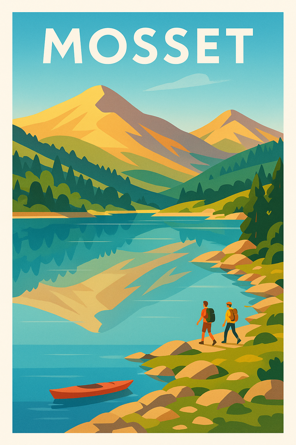 Affiche de Mosset - Évasion et montagnes paisibles