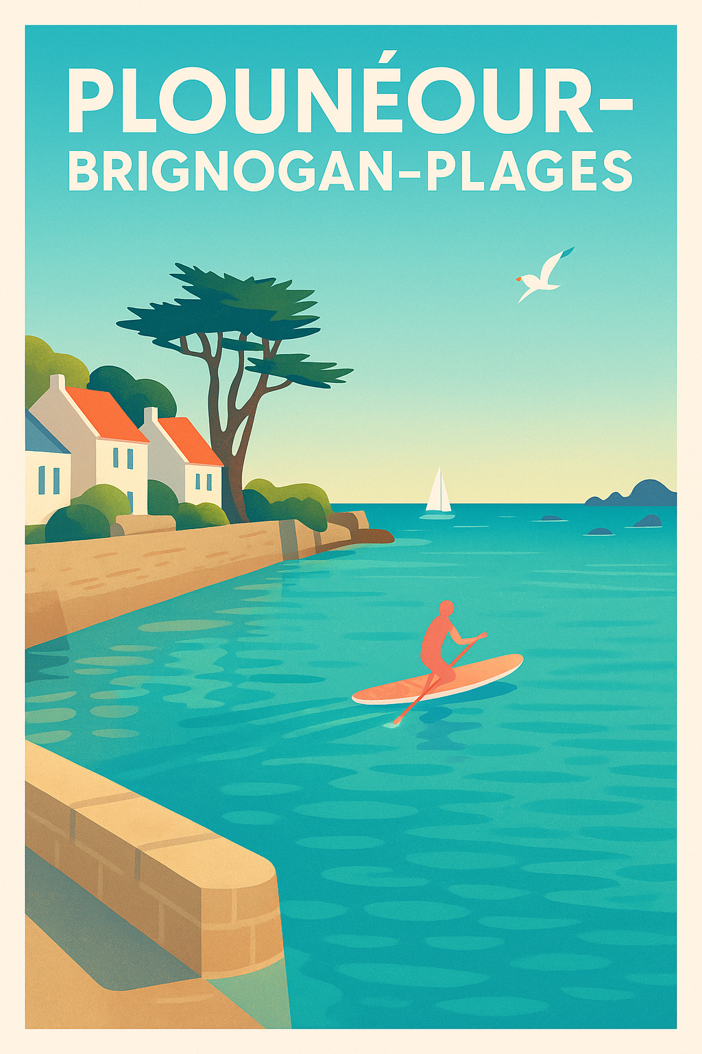Affiche de Plounéour-Brignogan-Plages - Évasion et douceur bretonne