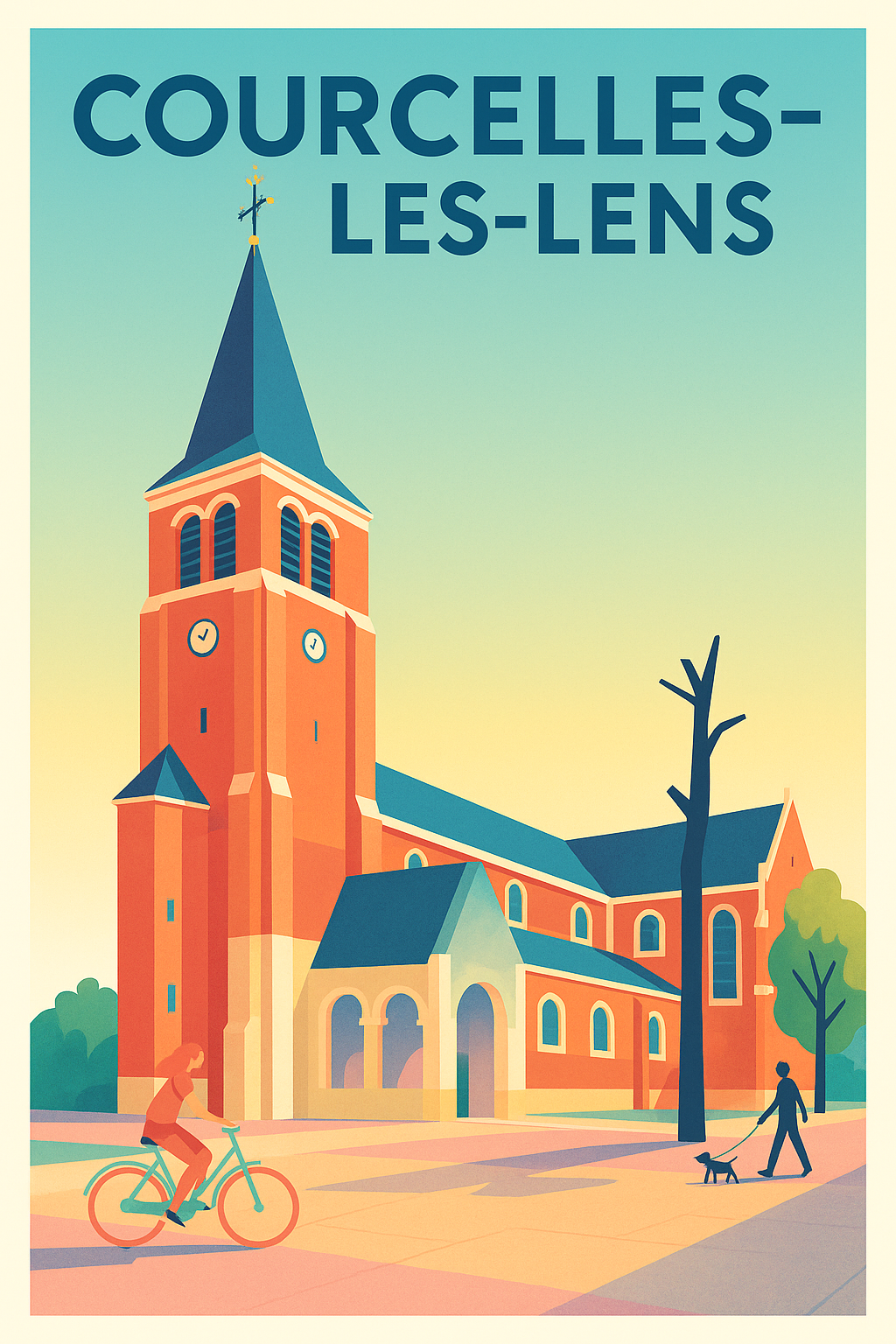 Affiche de Courcelles-les-Lens - Charme et sérénité au cœur du Nord