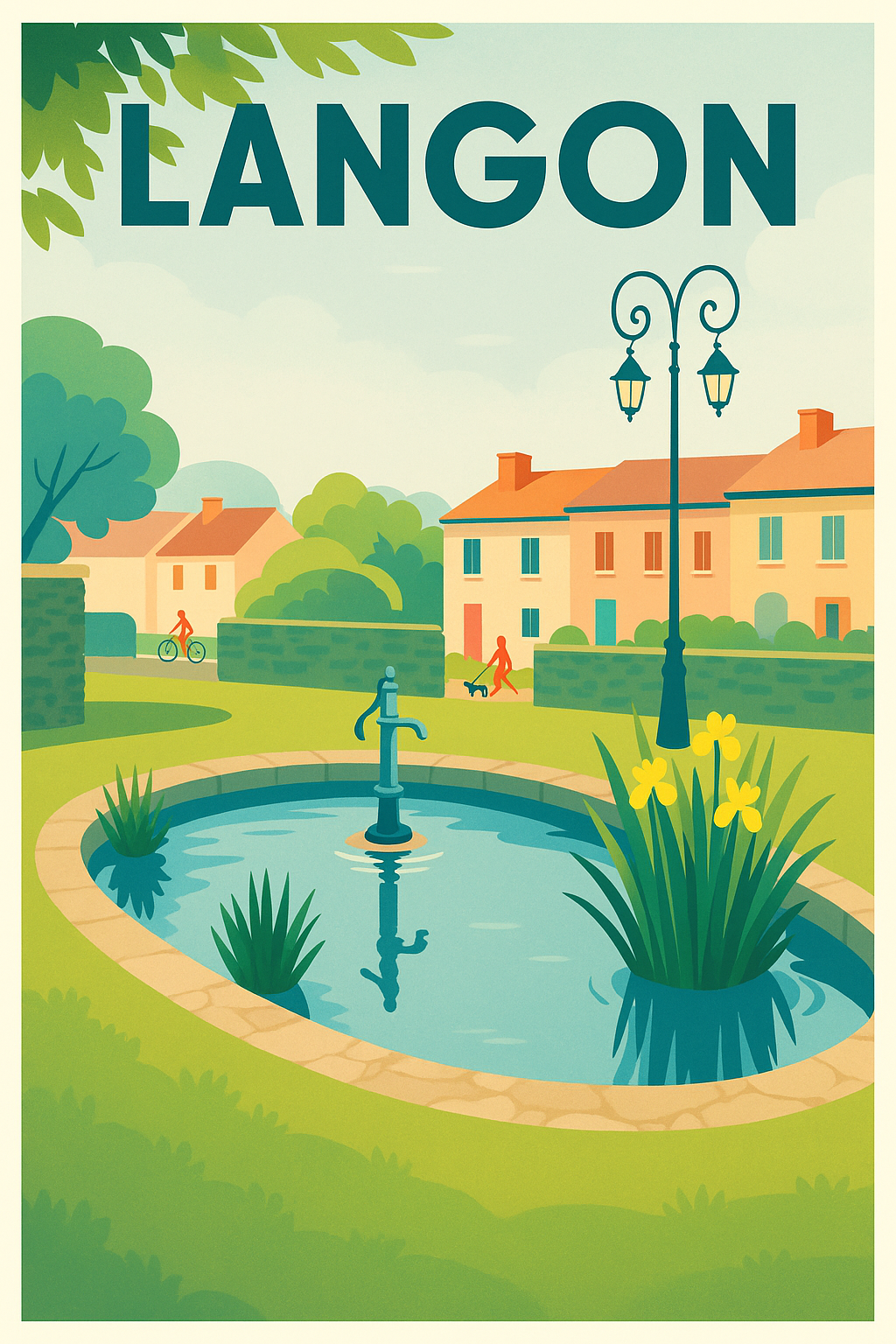 Affiche de Langon - Tranquillité au cœur de la ville