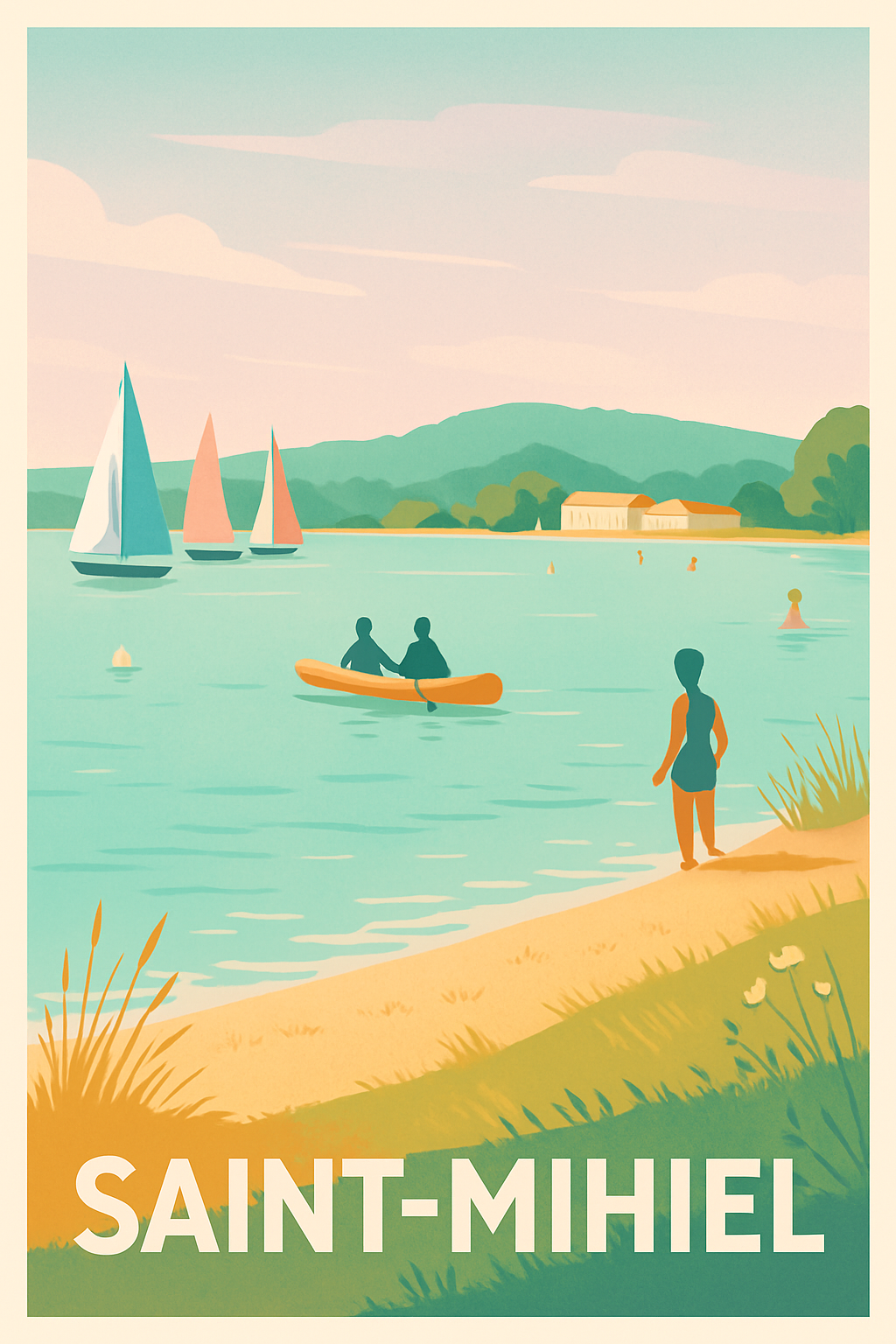 Affiche de Saint-Mihiel - Évasion et douceur au fil de l'eau