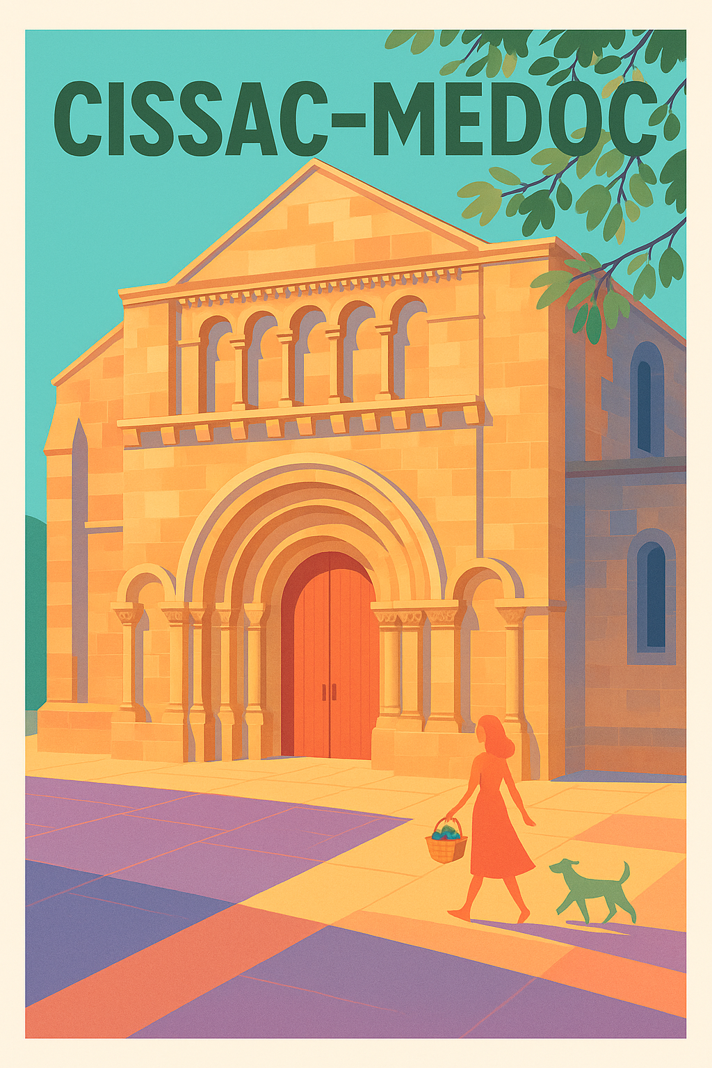 Affiche de Cissac-Médoc - Charme et lumière du patrimoine romain