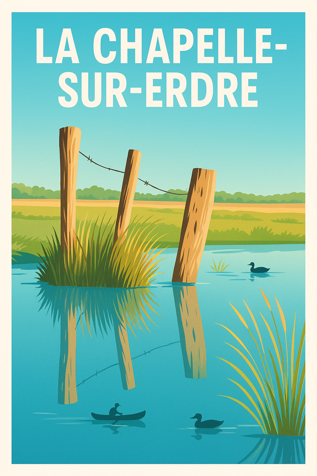 Affiche de La Chapelle-sur-Erdre - Sérénité au fil de l'eau
