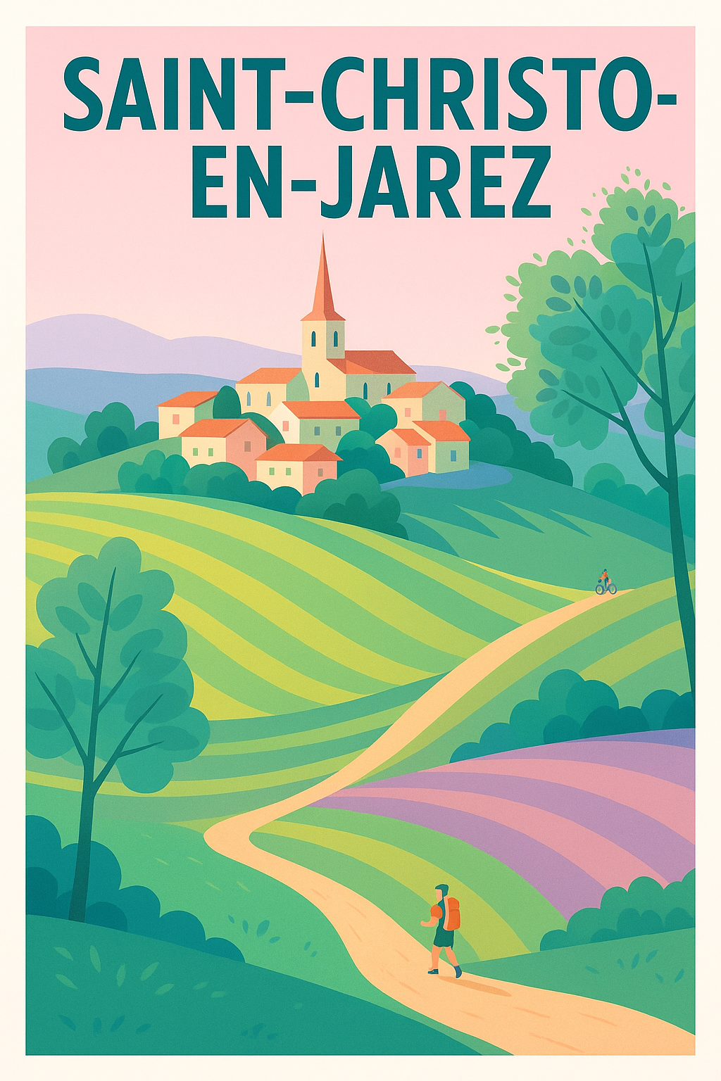 Affiche de Saint-Christo-en-Jarez - Charme bucolique au cœur des collines