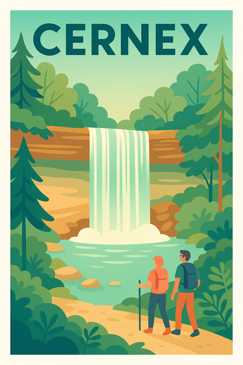 Affiche de Cernex - Évasion naturelle au cœur de la cascade