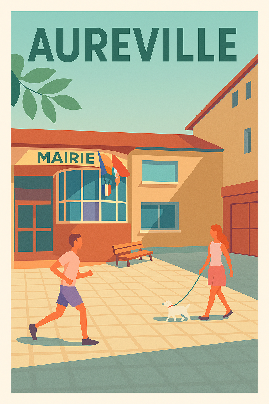 Affiche de Aureville - L'élégance tranquille de la vie locale