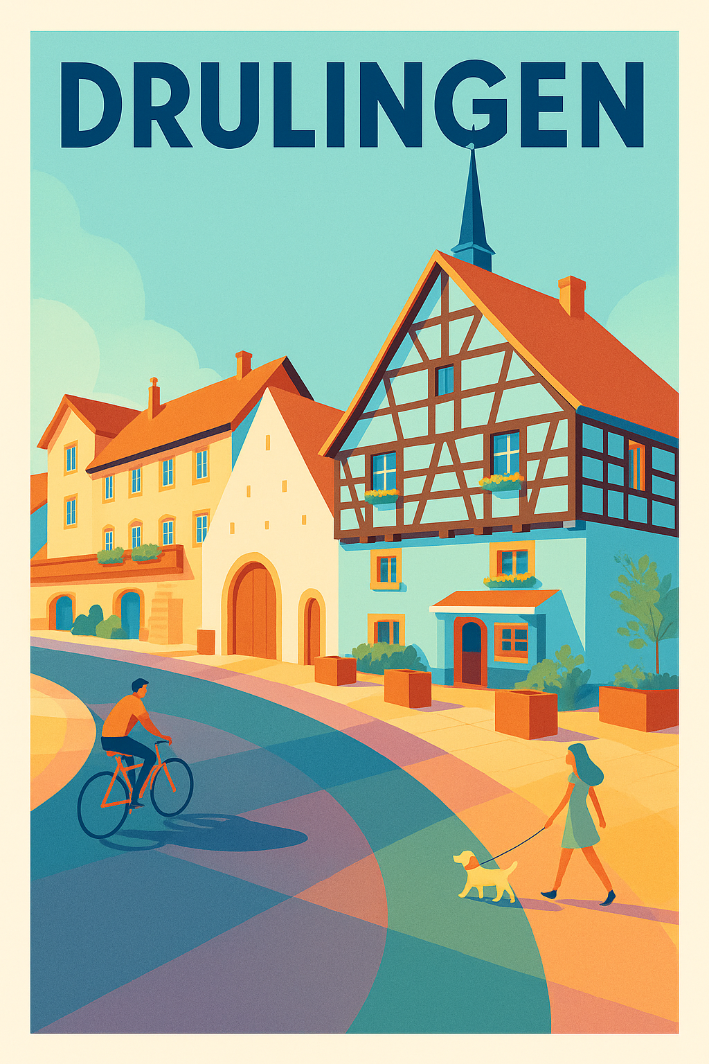 Affiche de Drulingen - Charme et tranquillité d'un village alsacien