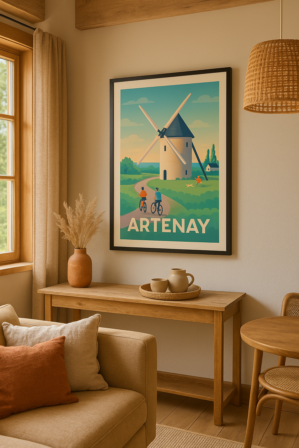 Affiche Artenay - Charme et nature en roue libre - Afich