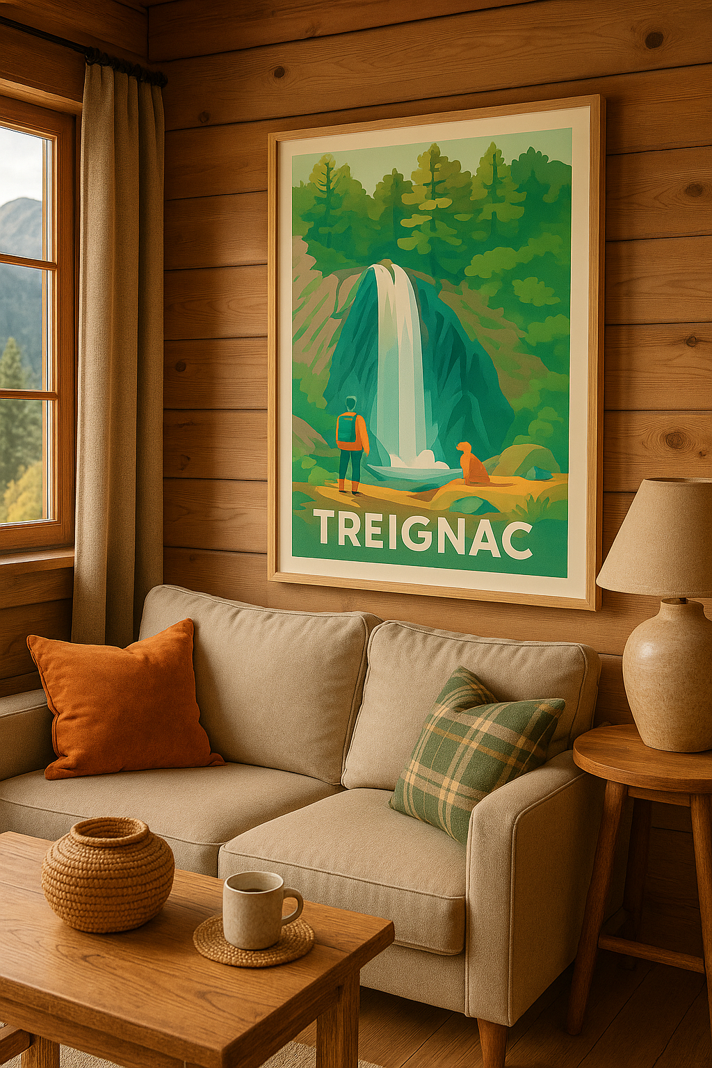 Mise en situation Affiche de Treignac - Nature et Cascade Époustouflante