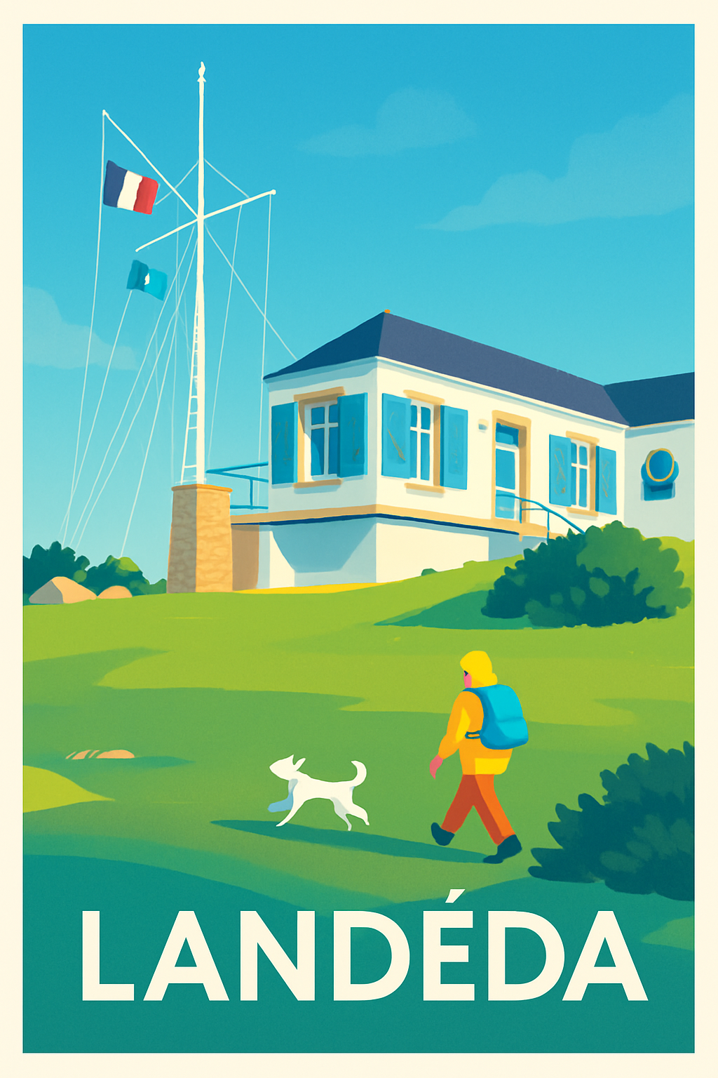 Affiche de Landéda - Promenade en bord de mer
