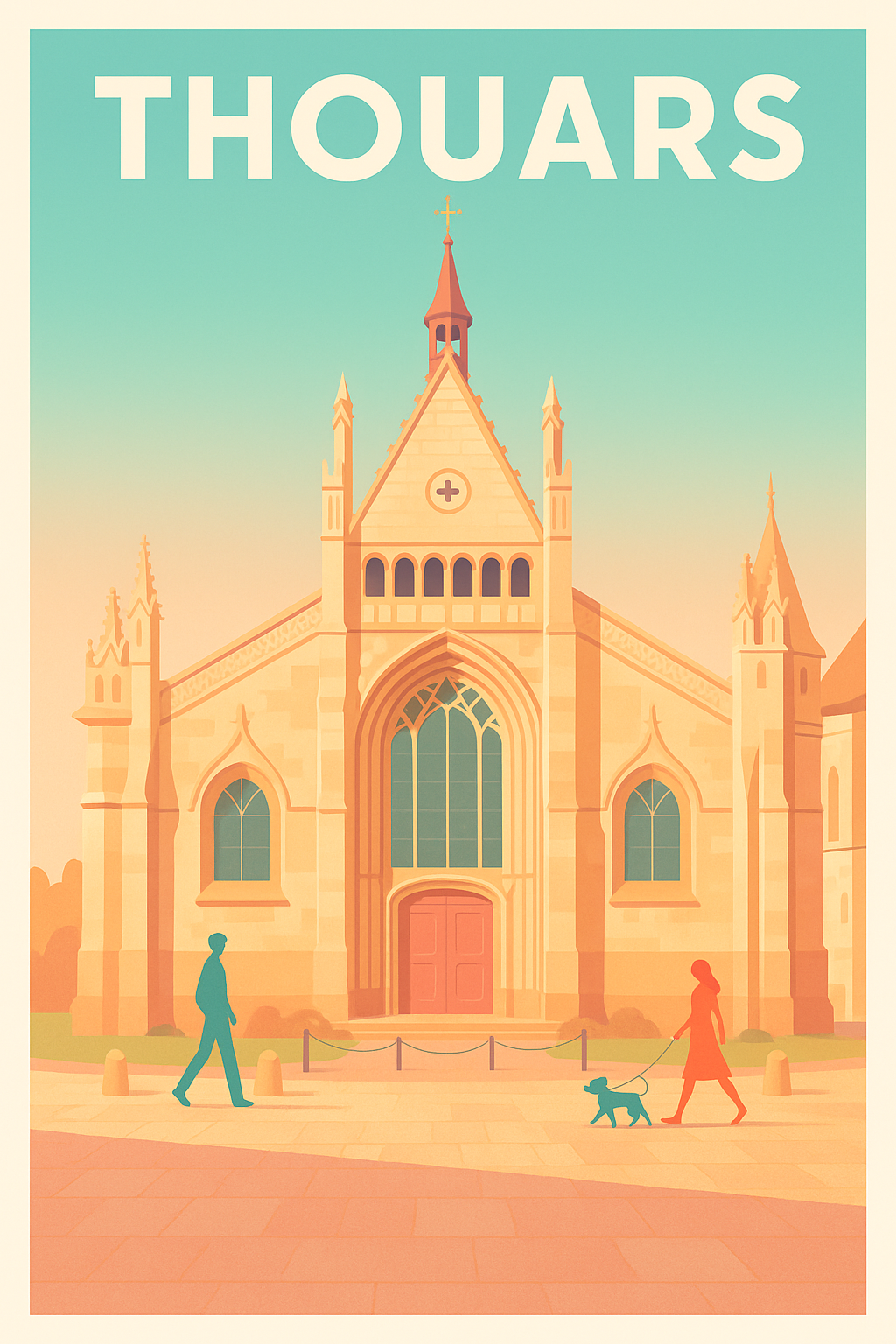 Affiche de Thouars - Charme et sérénité au cœur historique