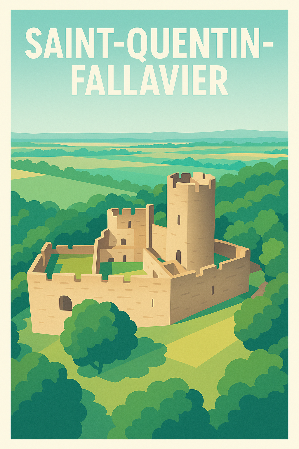 Affiche de Saint-Quentin-Fallavier - Le charme médiéval au cœur de la nature