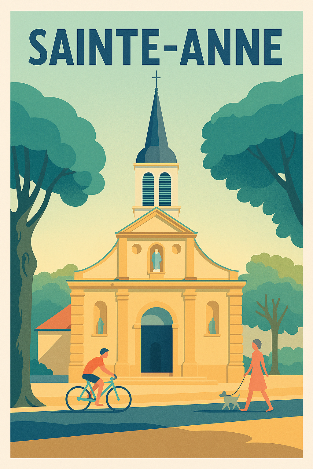 Affiche de Sainte-Anne - Charme paisible et patrimoine historique
