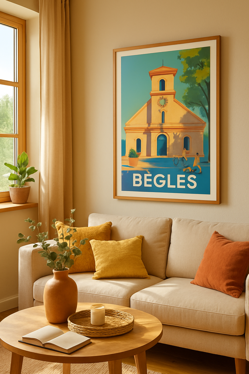 Mise en situation Affiche de Bègles - Tranquillité et charme au cœur de la ville
