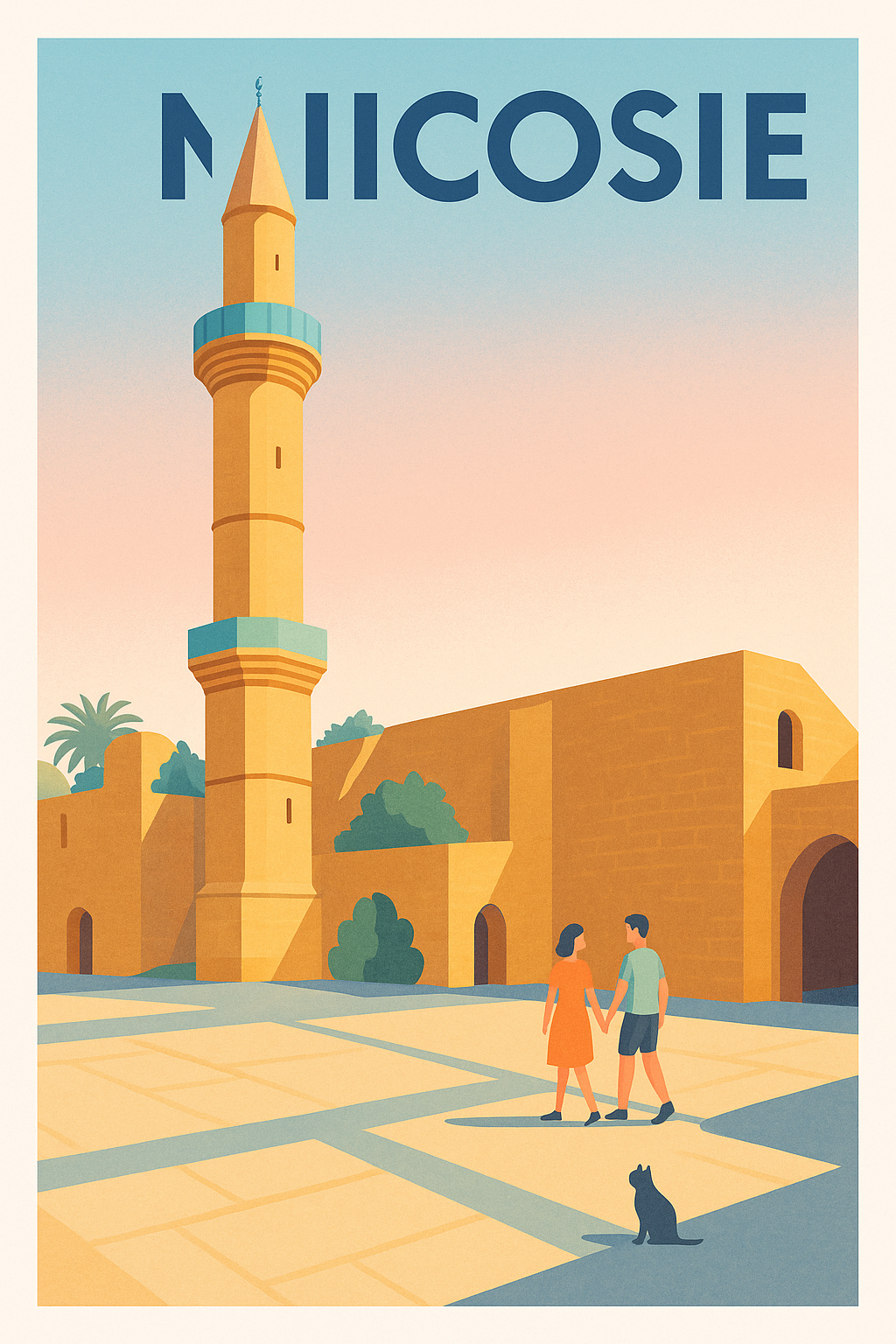 Affiche de Nicosie - Charme historique et douceur méditerranéenne