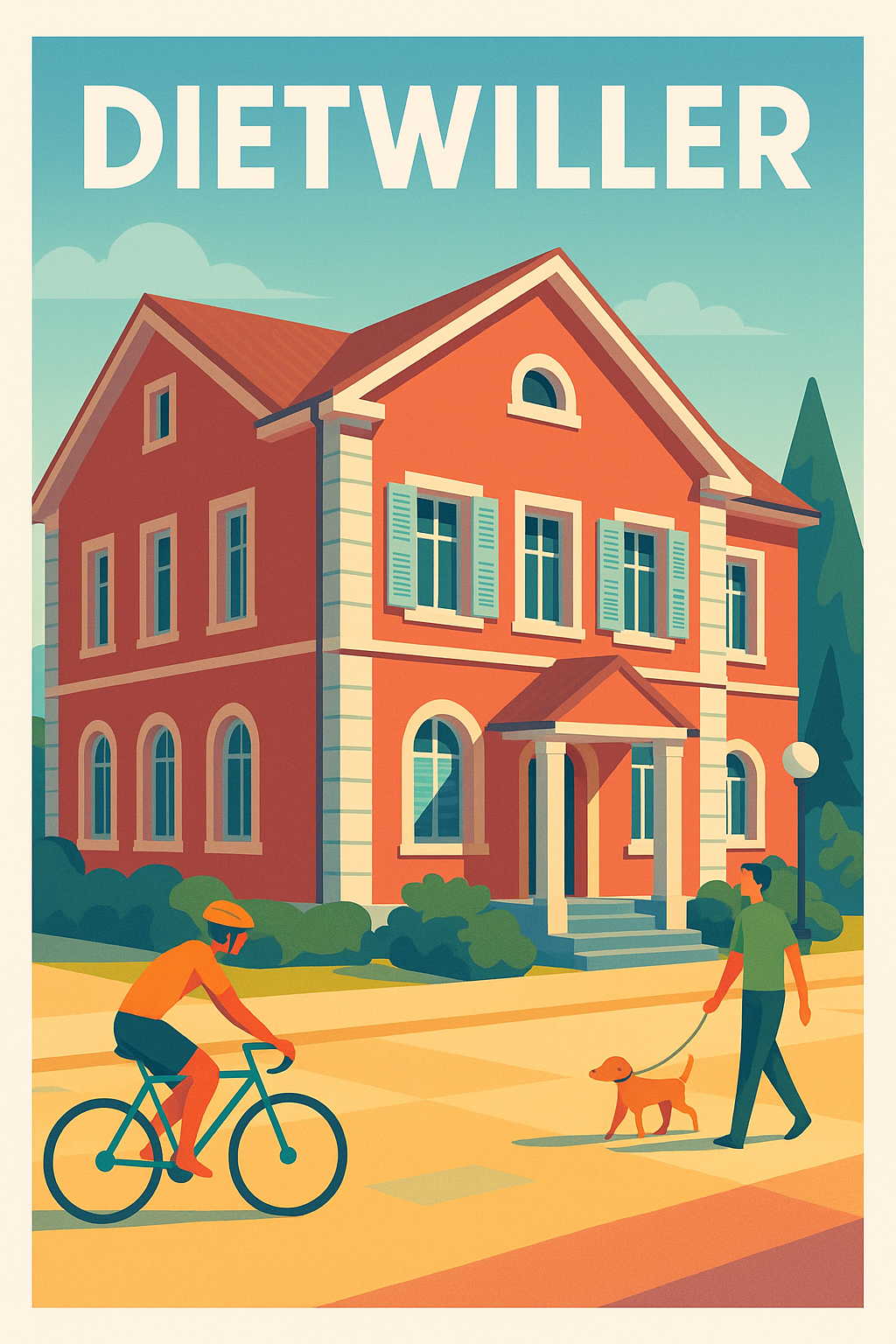 Affiche de Dietwiller - Charme paisible au cœur de la vie quotidienne