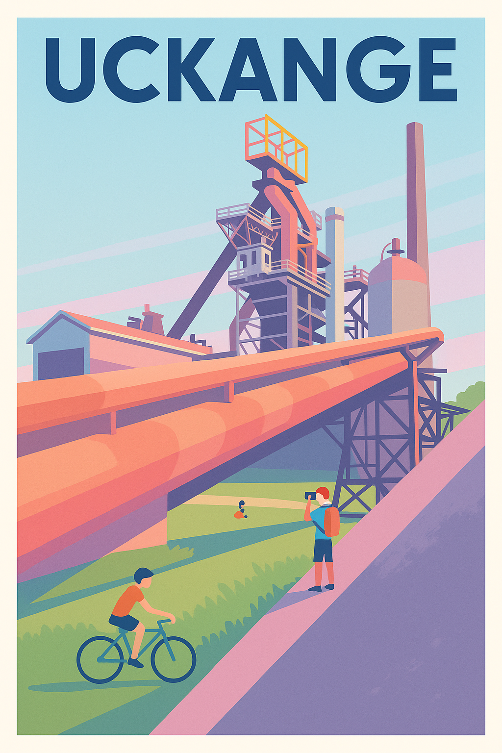 Affiche de Uckange - Patrimoine industriel revisité