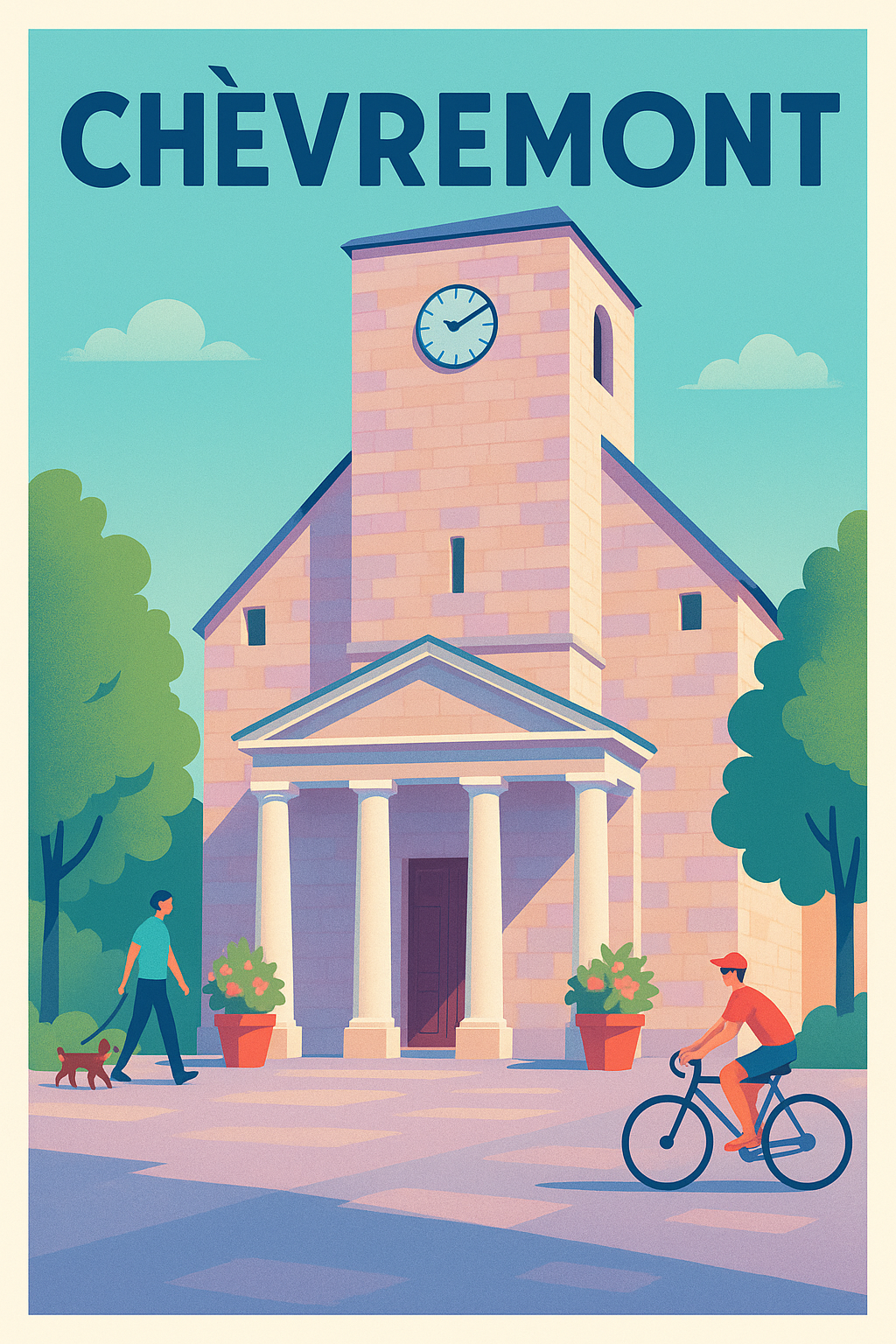 Affiche de Chèvremont - Harmonie et douceur en pleine rue
