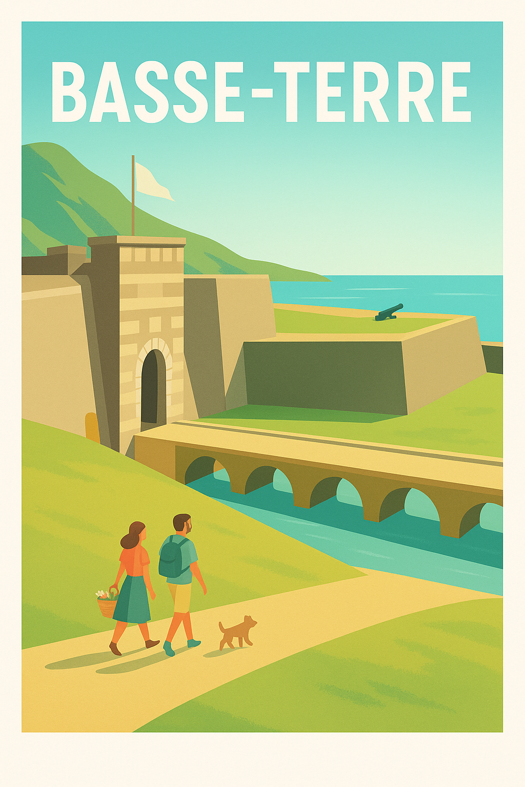 Affiche de Basse-Terre - Escapade entre histoire et nature