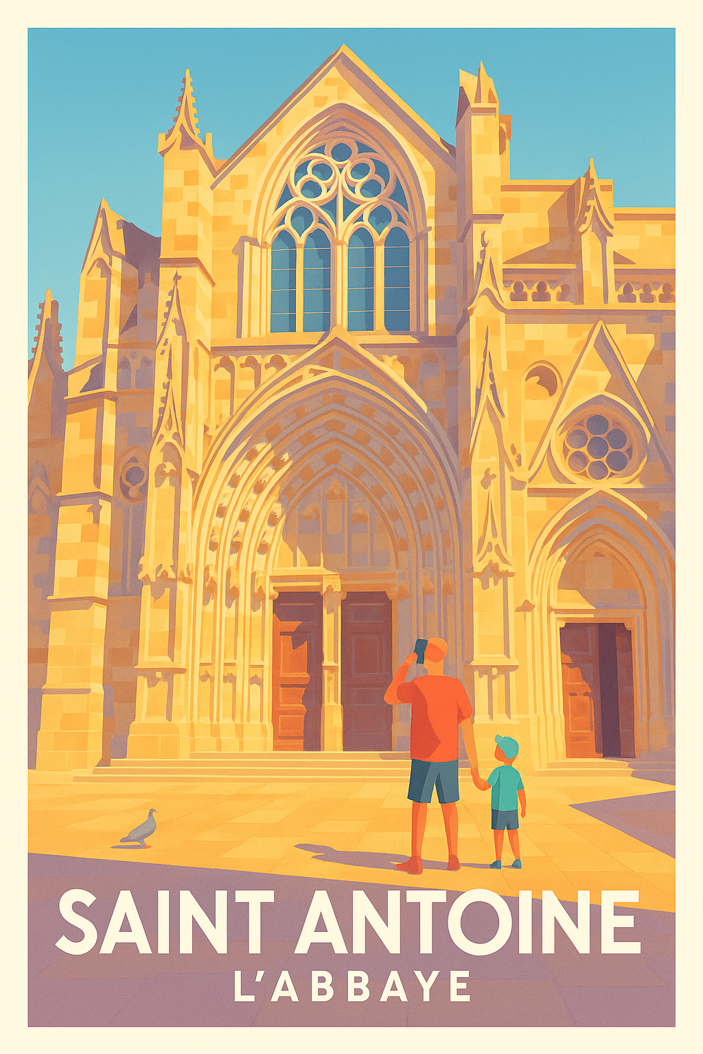 Affiche Saint Antoine — L'émerveillement de l'Abbaye · poster d'art de Saint Antoine