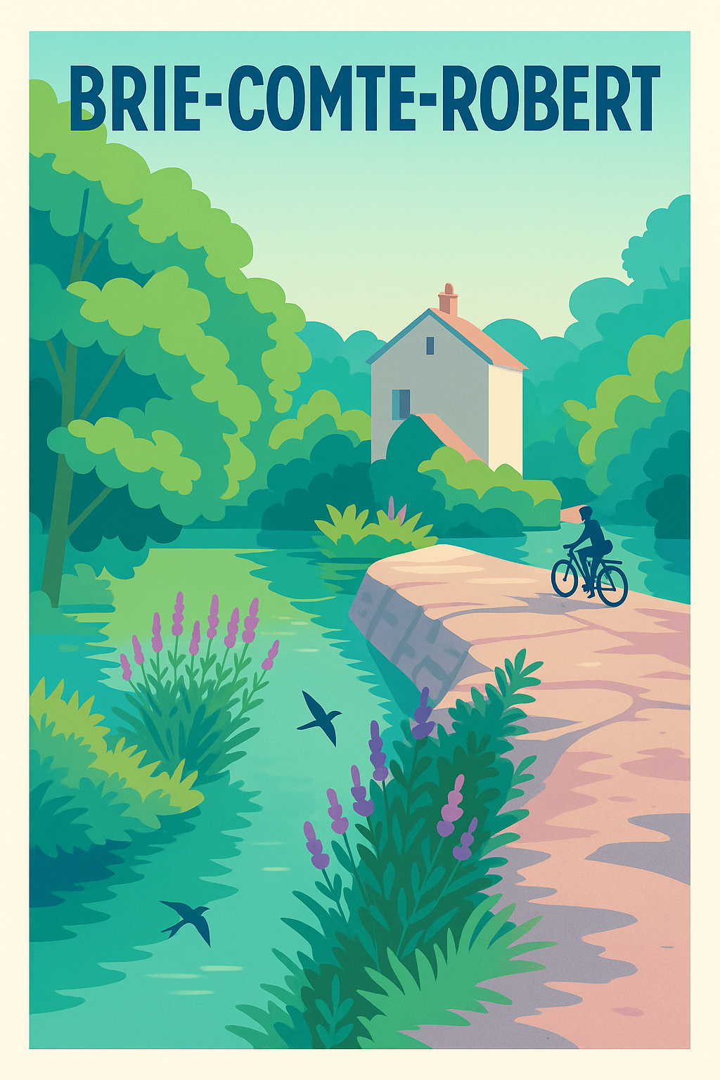 Affiche de Brie-Comte-Robert - Évasion nature au bord de l'eau
