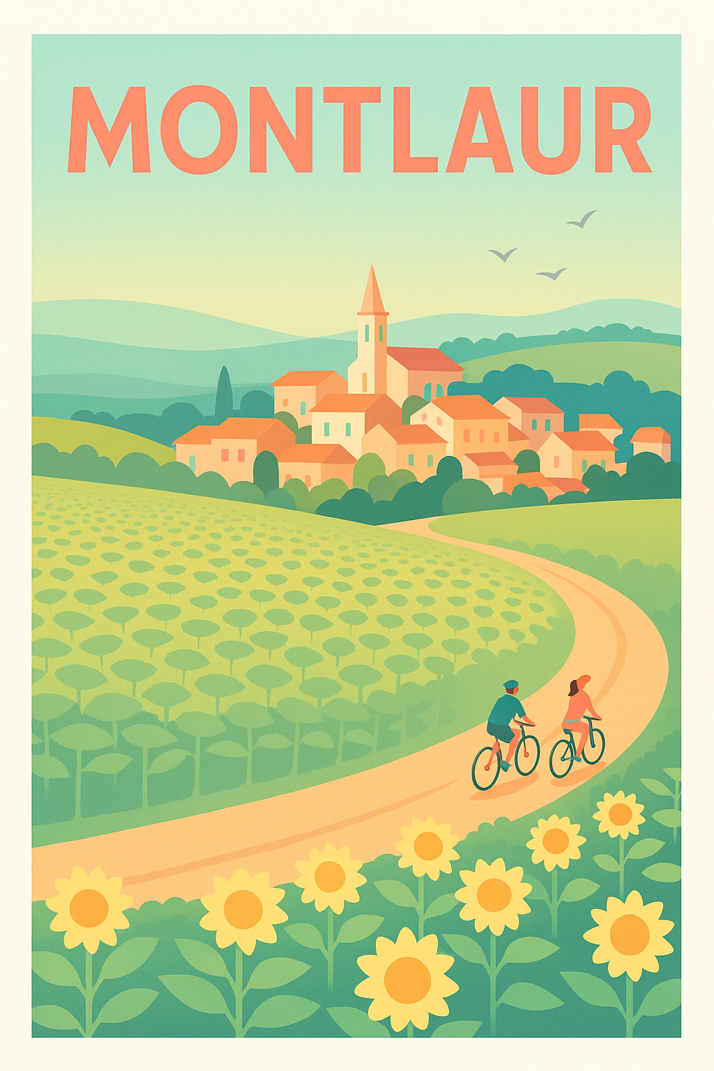 Affiche de Montlaur - Balade bucolique au cœur des champs de tournesols