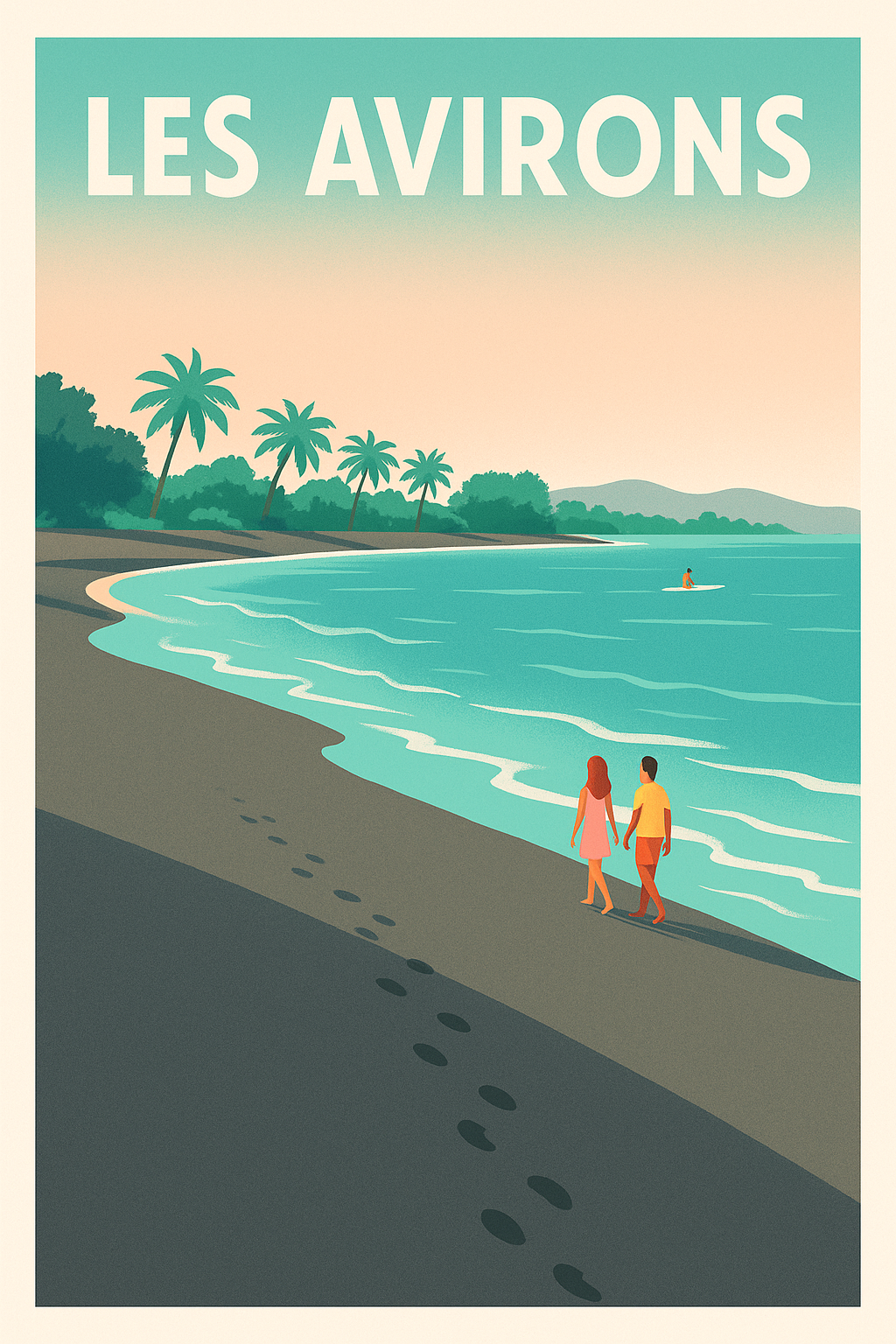 Affiche de Les Avirons - Promenade romantique au bord de l'eau