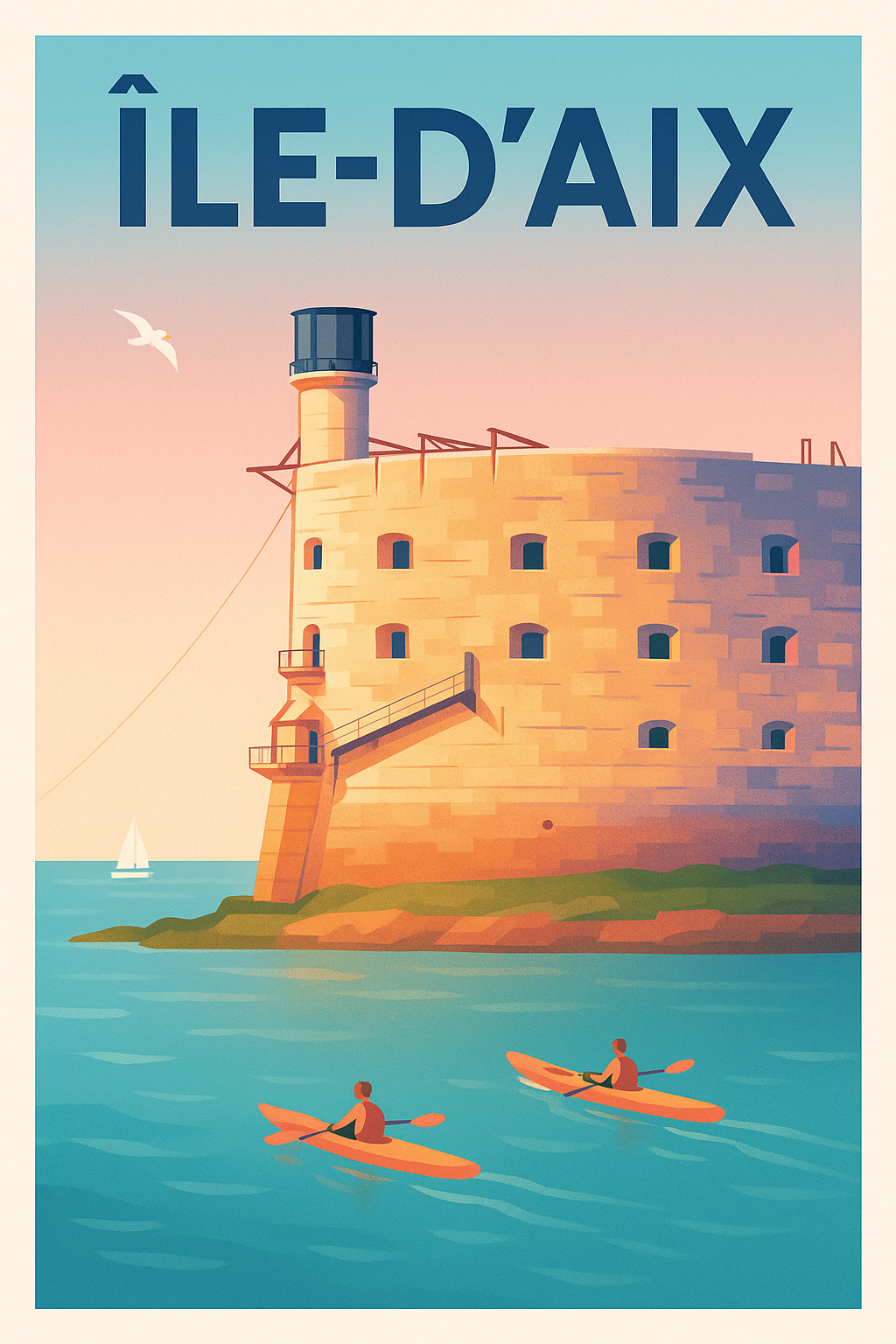 Affiche de Île-d'Aix - Évasion nautique et patrimoine maritime