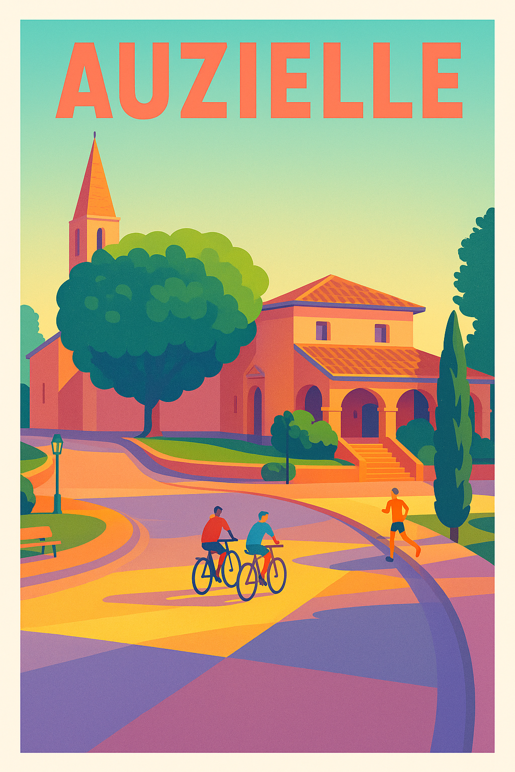Affiche de Auzielle - Charme et douceur de vie en pleine nature