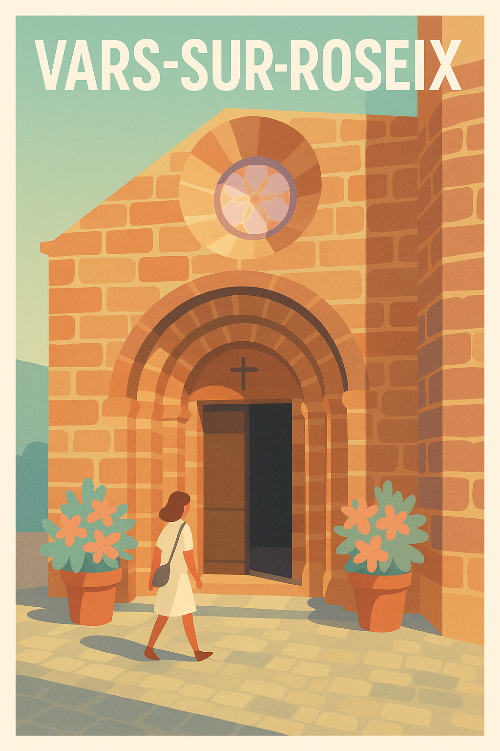 Affiche Vars-sur-Roseix — Charme et sérénité en Corrèze · poster d'art de Vars-sur-Roseix