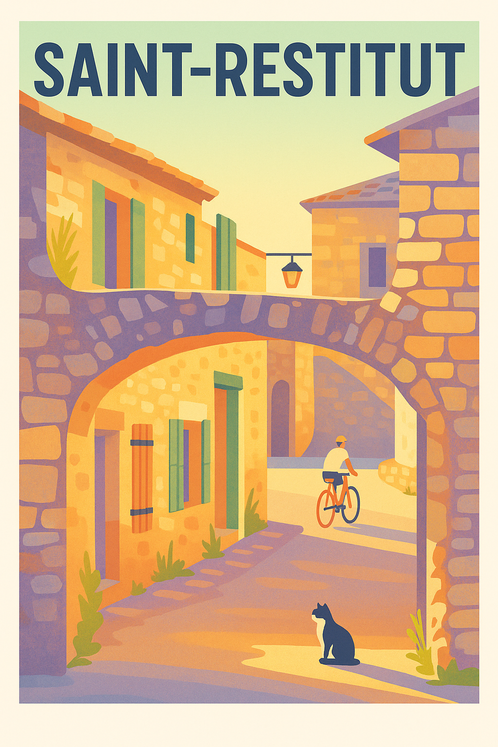 Affiche de Saint-Restitut - L'authenticité provençale au fil des ruelles