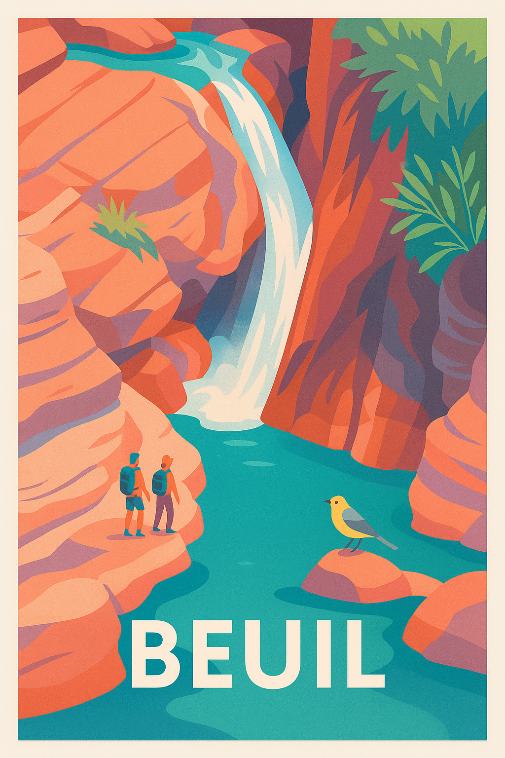 Affiche Beuil — Évasion nature au cœur des gorges · poster d'art de Beuil
