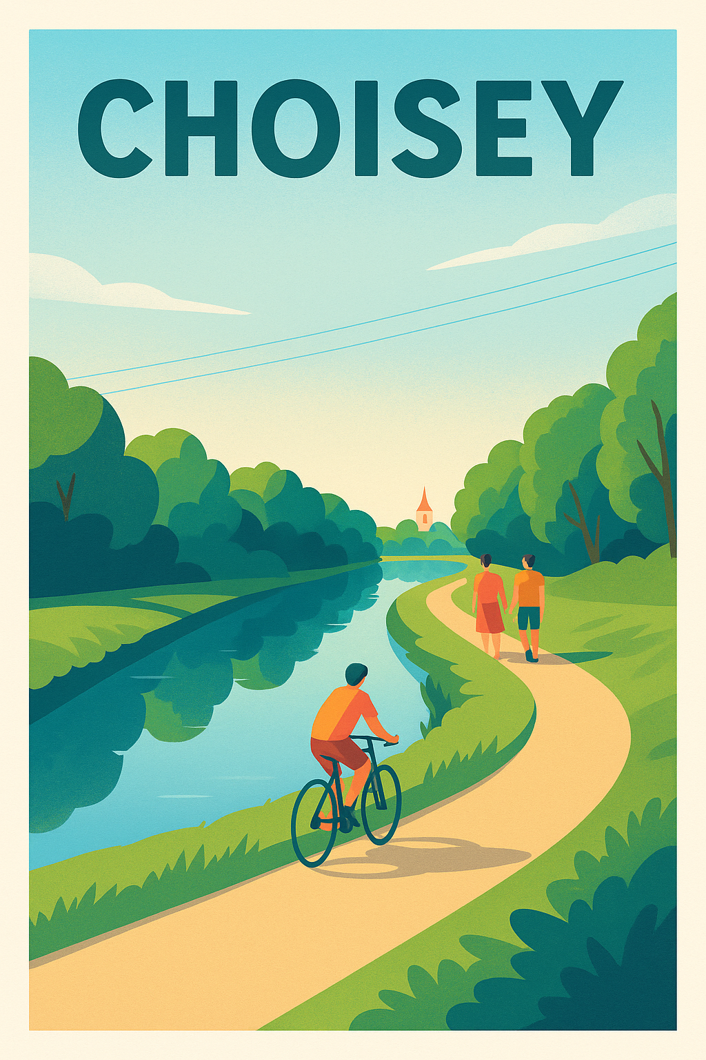 Affiche de Choisey - Promenade entre nature et douceur