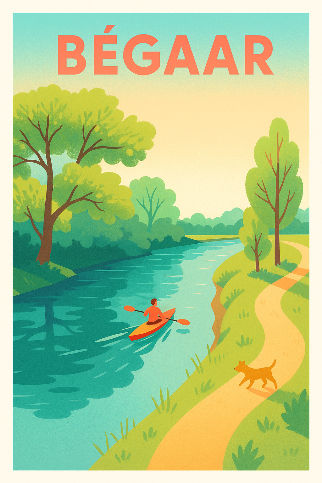 Affiche de Bégaar - Évasion nature au fil de l'eau