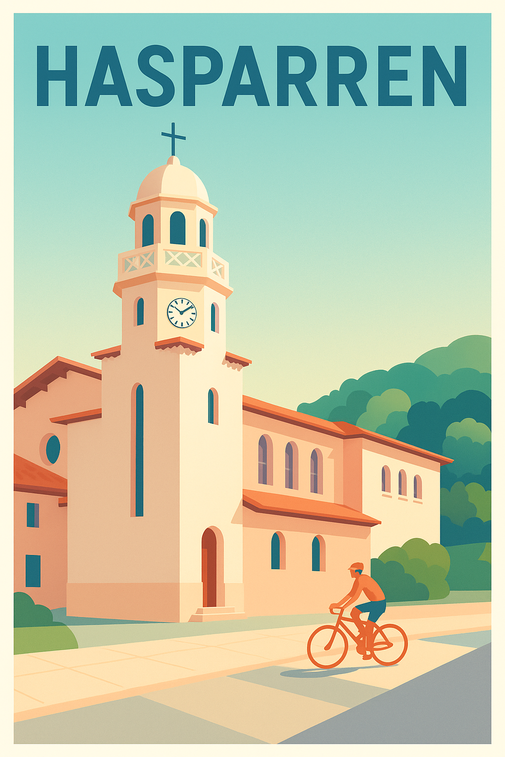 Affiche de Hasparren - Charme paisible du Pays Basque