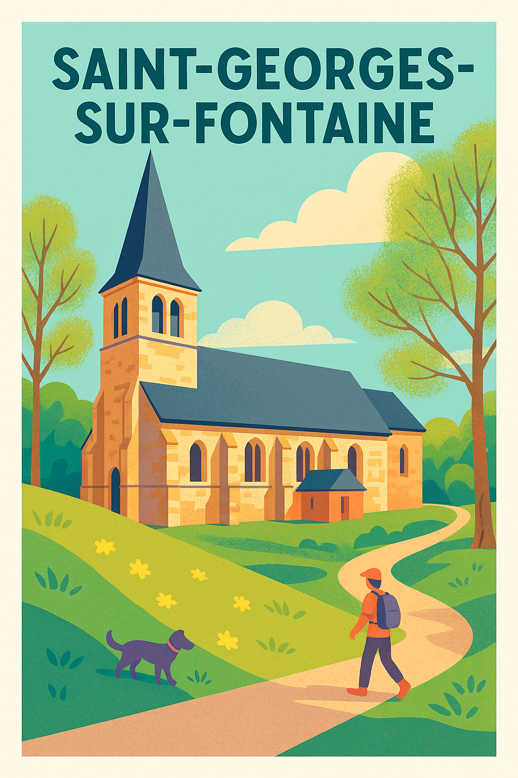 Affiche de Saint-Georges-sur-Fontaine - Charme bucolique et sérénité