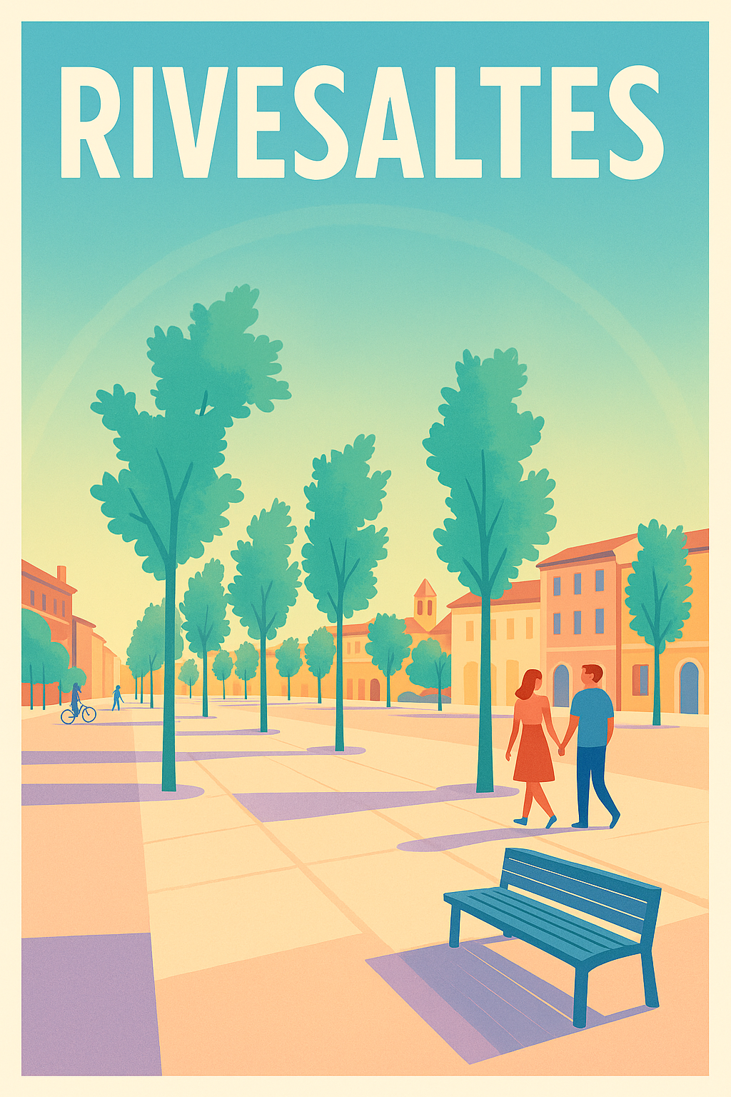 Affiche de Rivesaltes - L’Escapade Ensoleillée