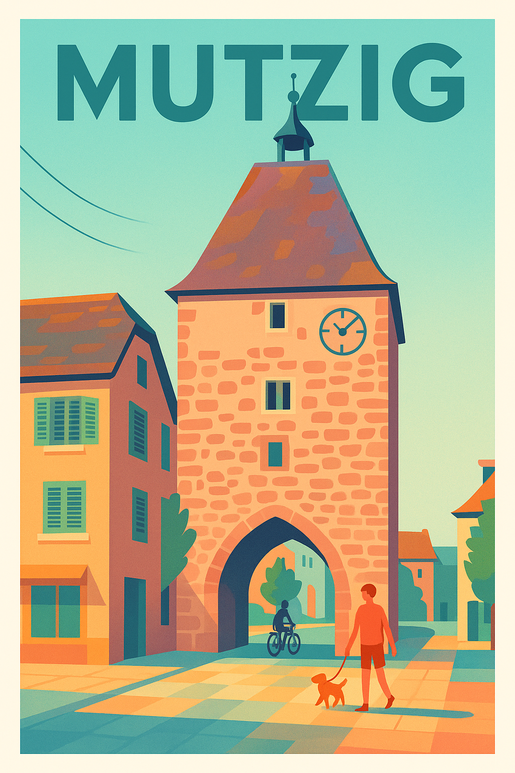 Affiche de Mutzig - Charme historique et douceur de vivre