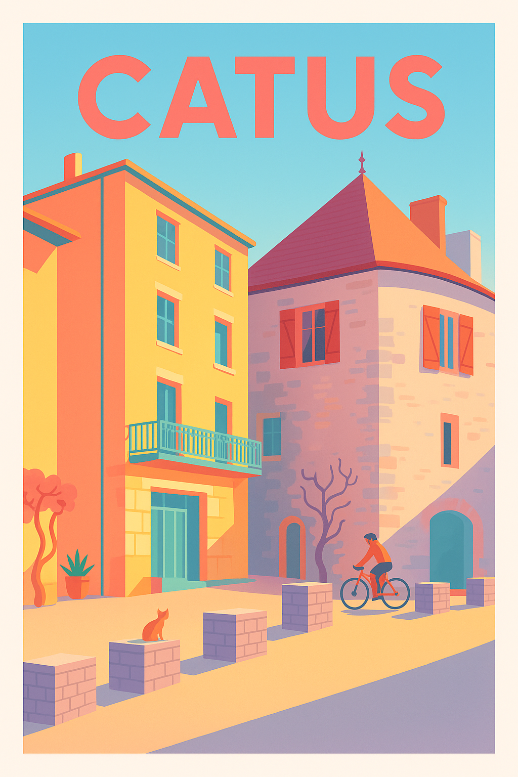 Affiche de Catus - Charme et lumière d'un village pittoresque