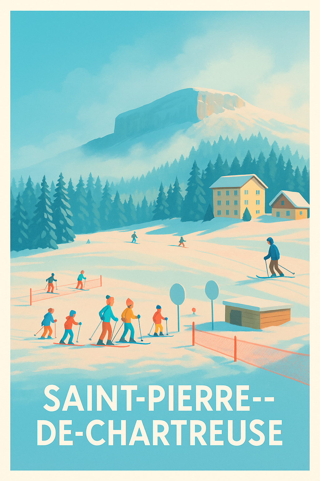 Affiche de Saint-Pierre-de-Chartreuse - L'hiver en douceur dans les Alpes