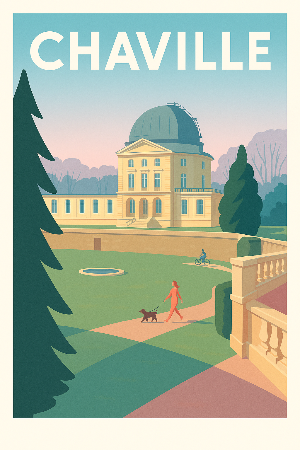 Affiche de Chaville - Élégance architecturale et nature apaisante