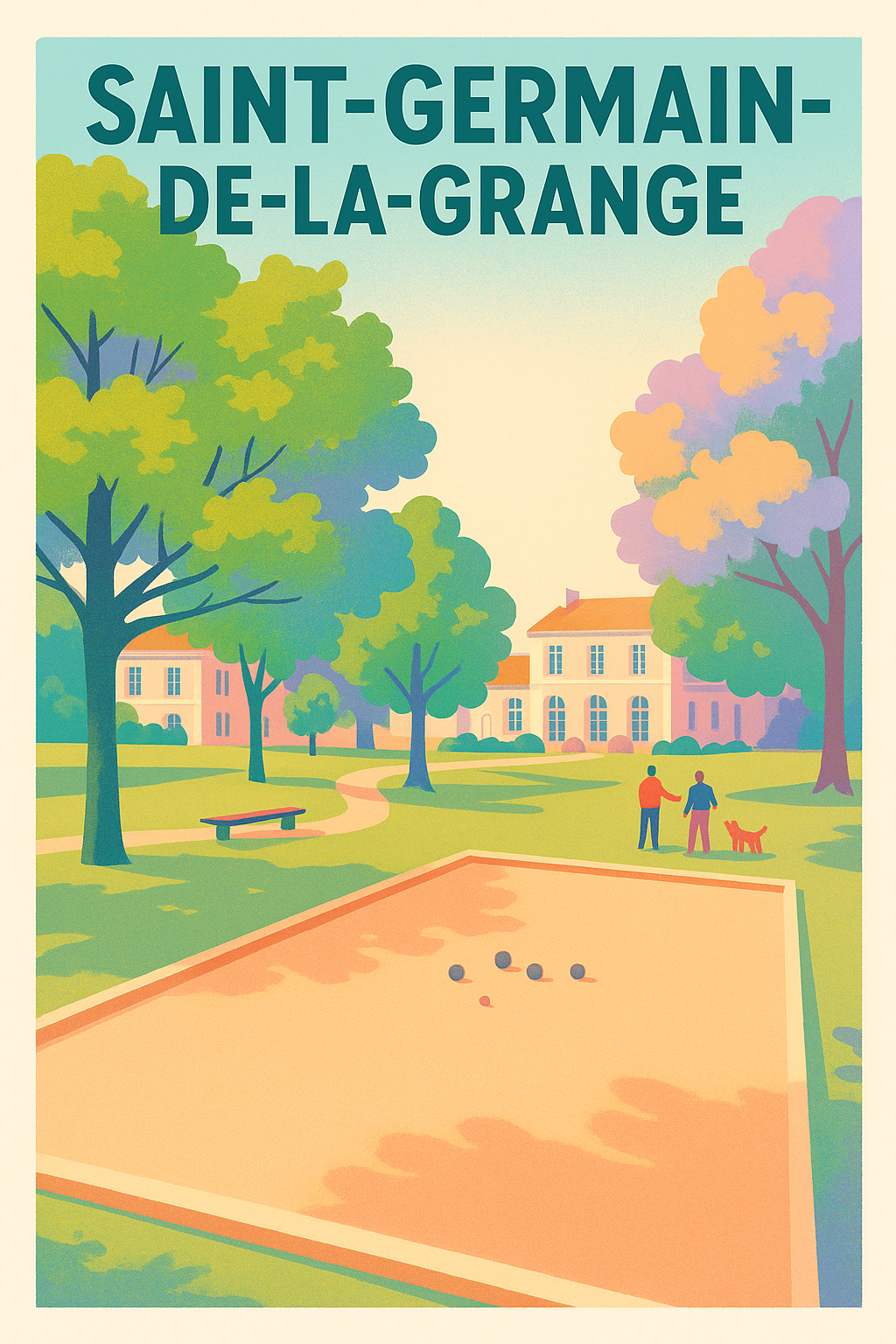 Affiche de Saint-Germain-de-la-Grange - Pause bucolique en plein air