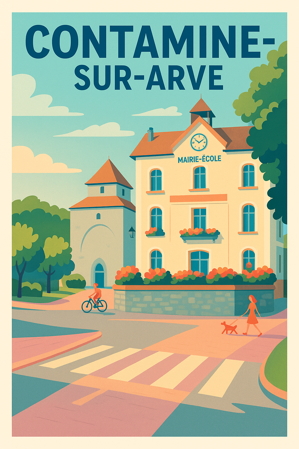 Affiche de Contamine-sur-Arve - Charme et sérénité au cœur du village