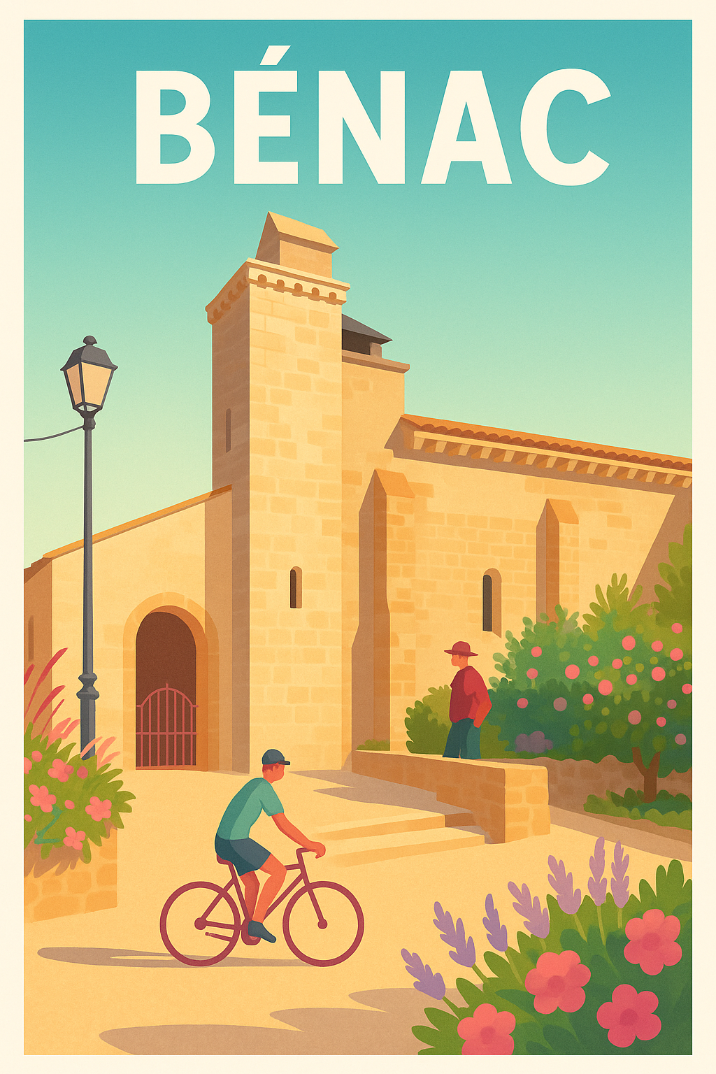 Affiche de Bénac - Charme et simplicité ensoleillés
