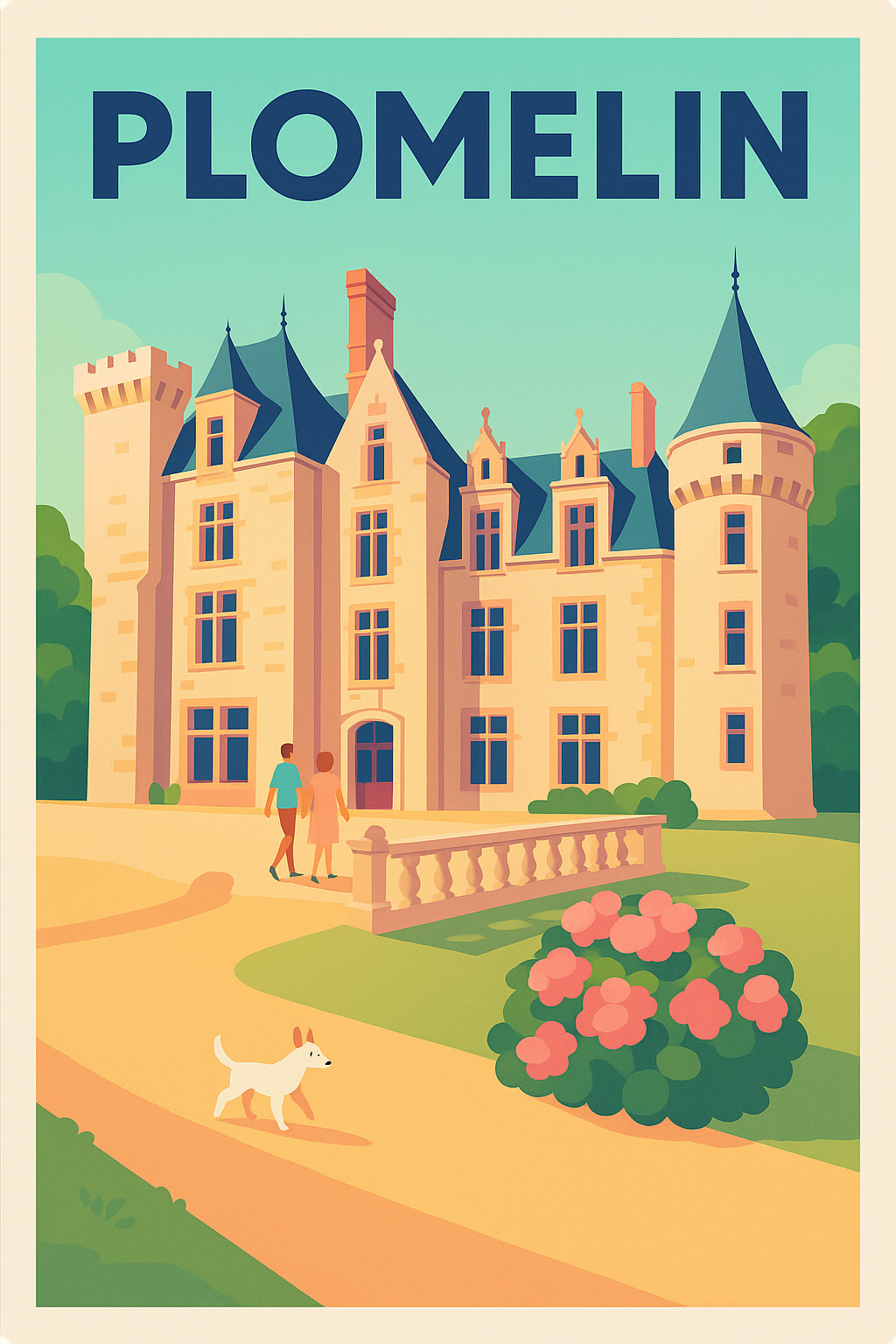 Affiche de Plomelin - L'élégance intemporelle du manoir breton