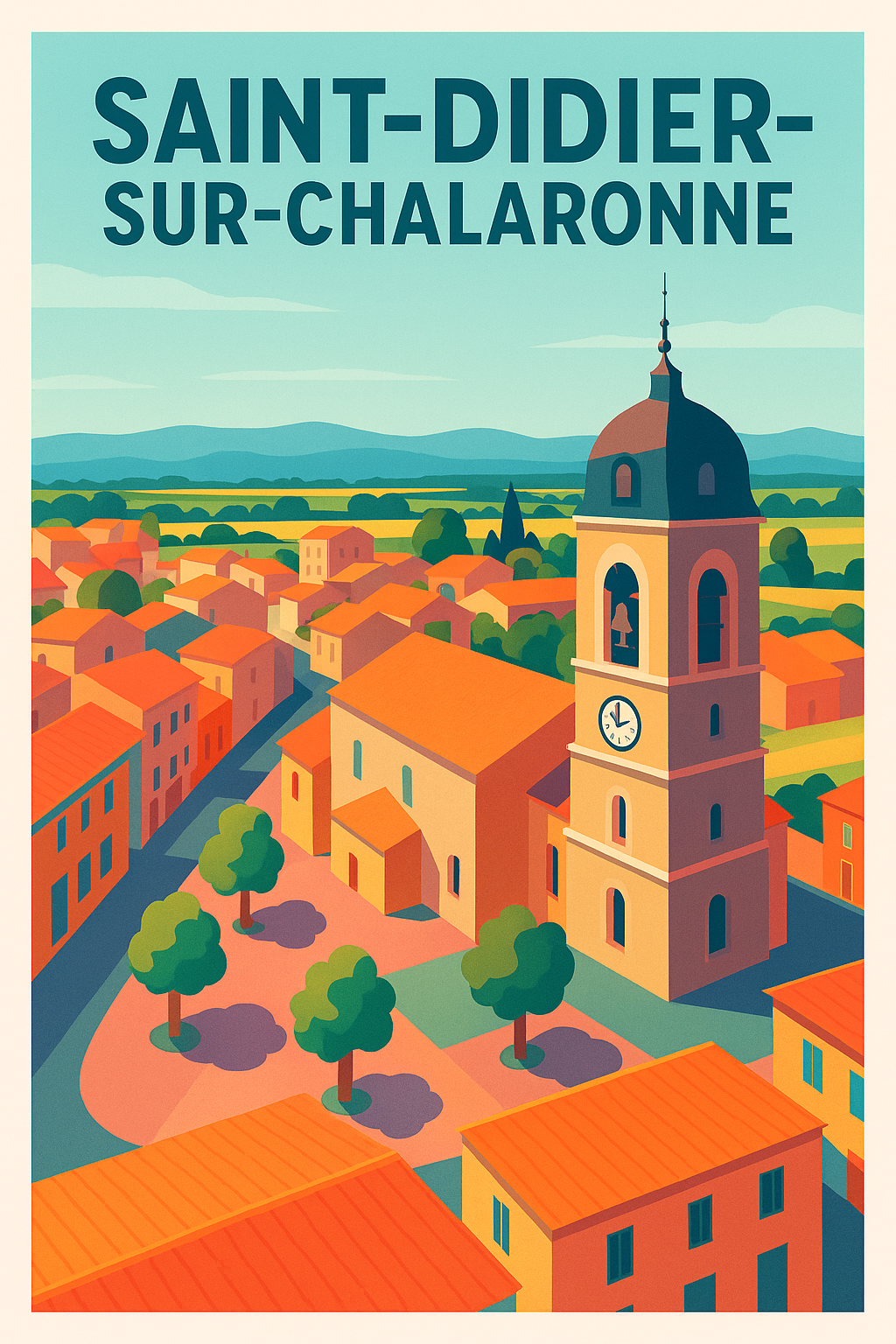 Affiche de Saint-Didier-sur-Chalaronne - Charme typique et douceur de vivre