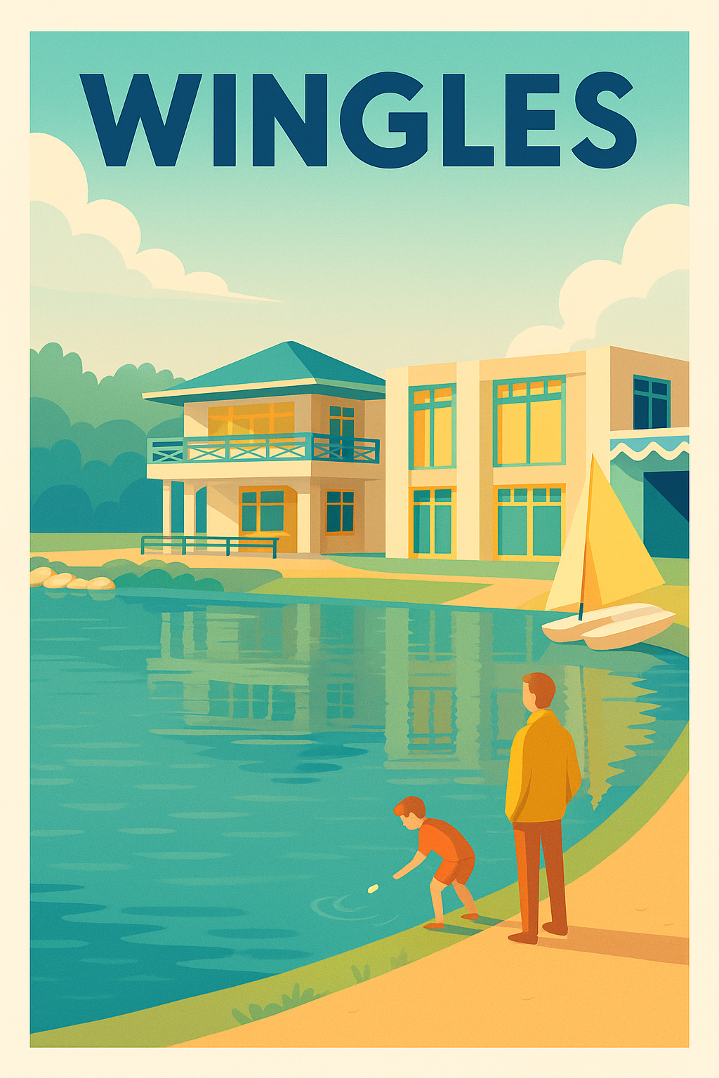 Affiche de Wingles - Sérénité au bord de l'eau