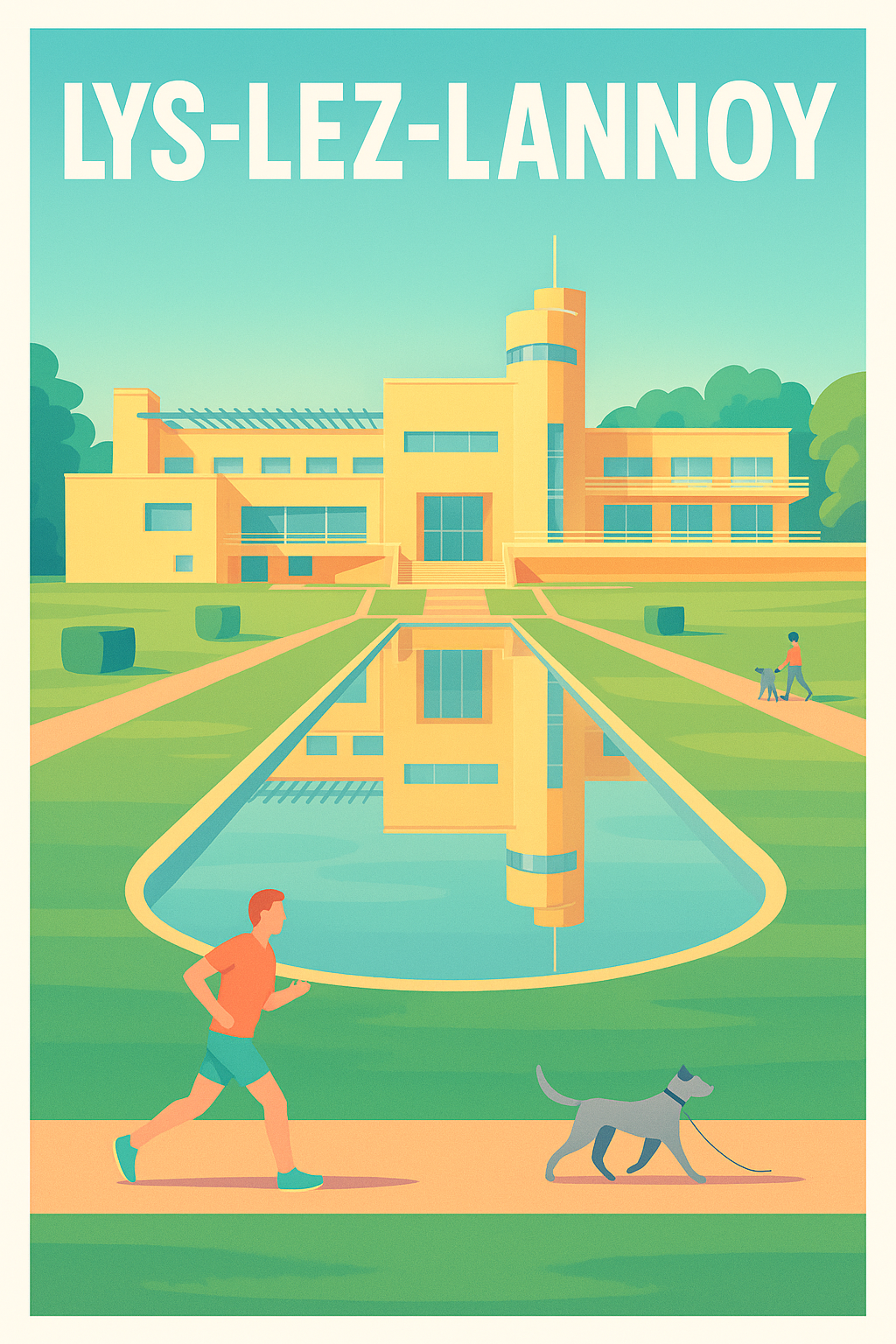 Affiche de Lys-lez-Lannoy - Harmonie architecturale et nature apaisante