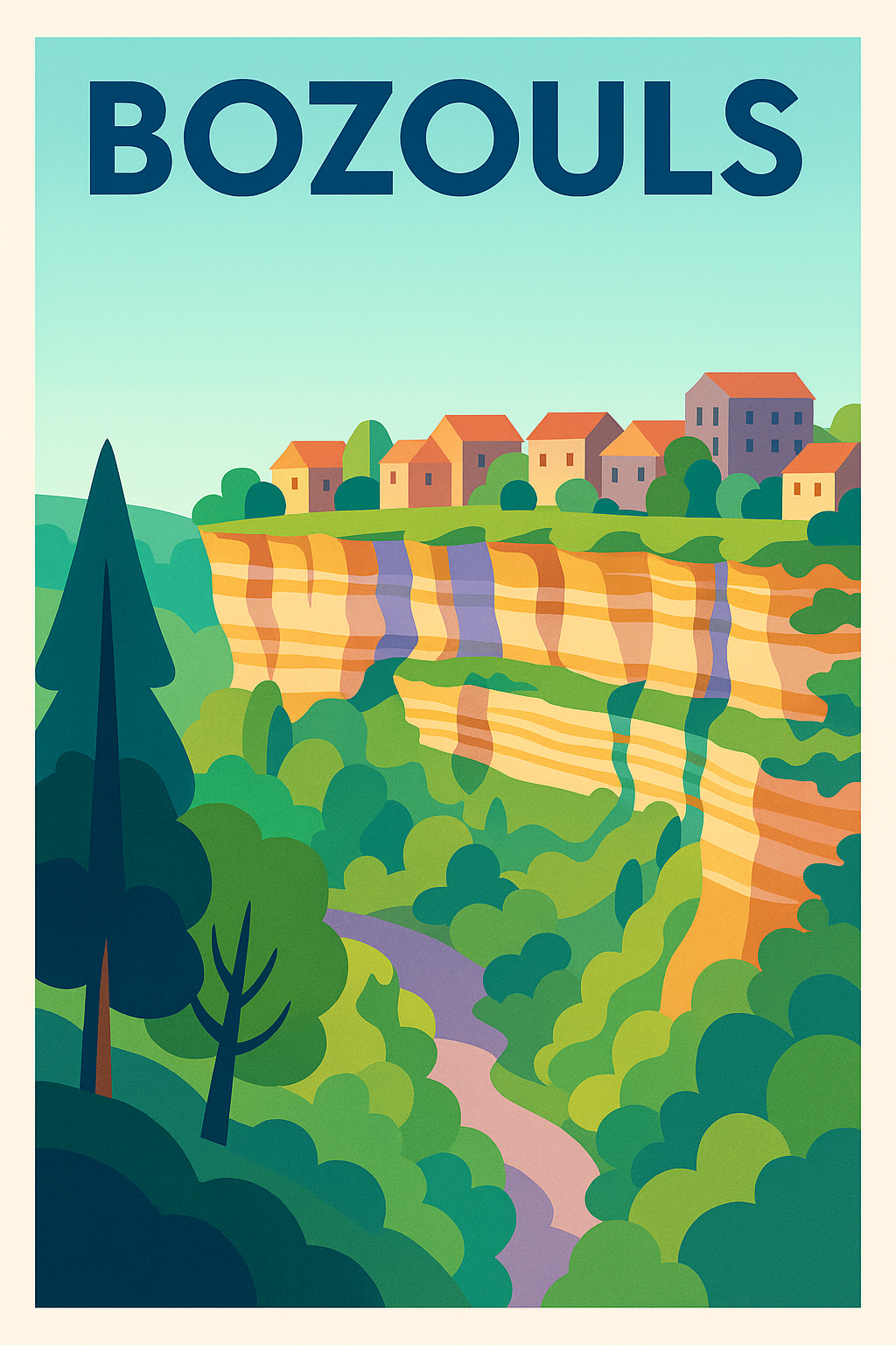 Affiche de Bozouls - Le charme spectaculaire du canyon