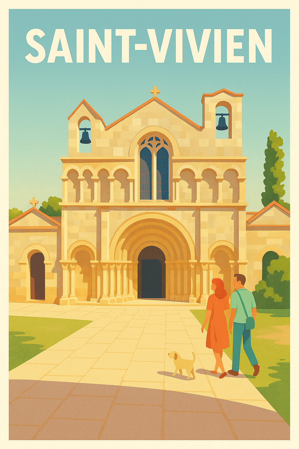 Affiche de Saint-Vivien - Charme historique et douceur de vivre
